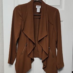 Monroe & Main Women's Brown Draped Blazer